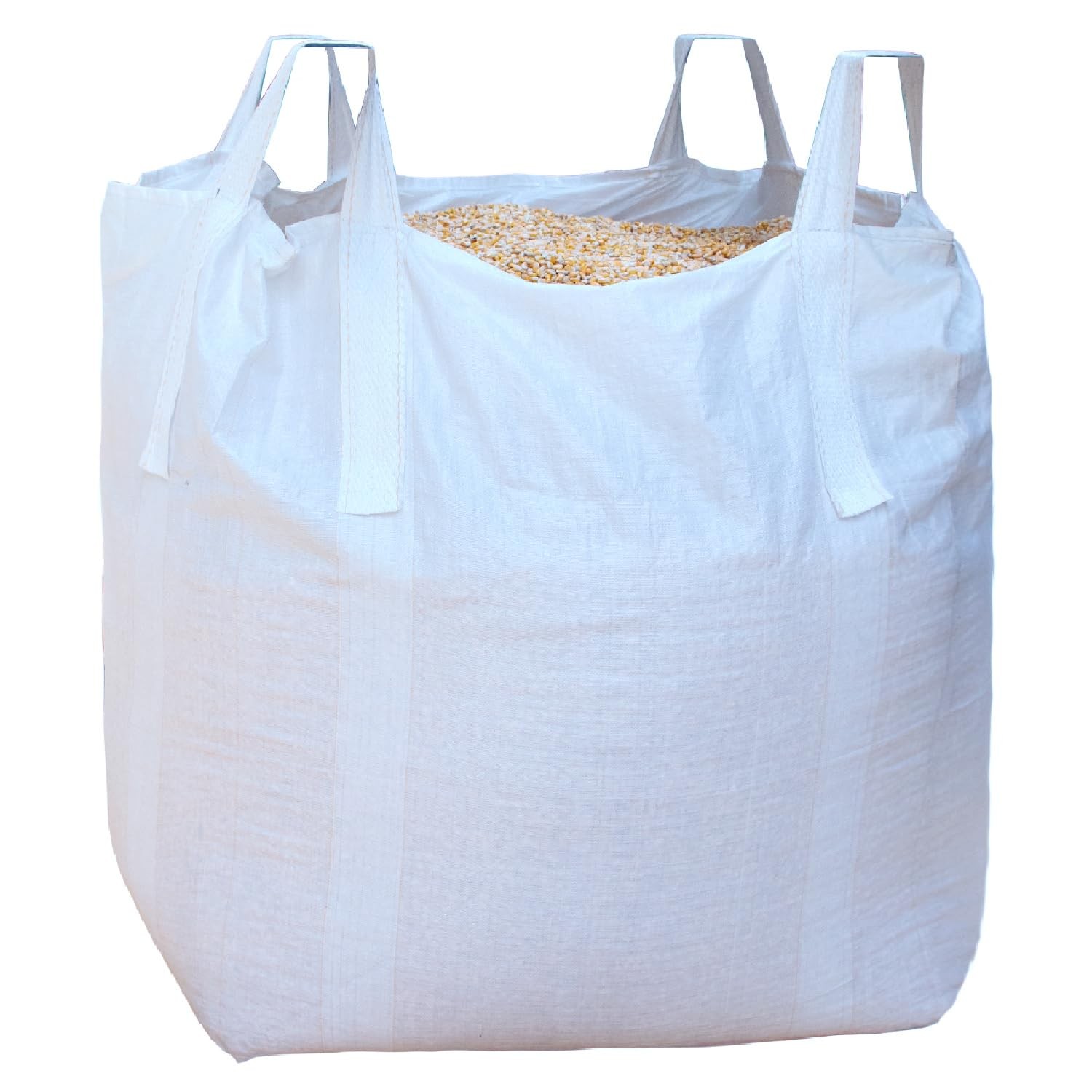 10 Pack FIBC Bulk Bag, 1 One Ton Bag, 35″ L x 35″ W x 43″ H, 2200lbs SWL, Duf…