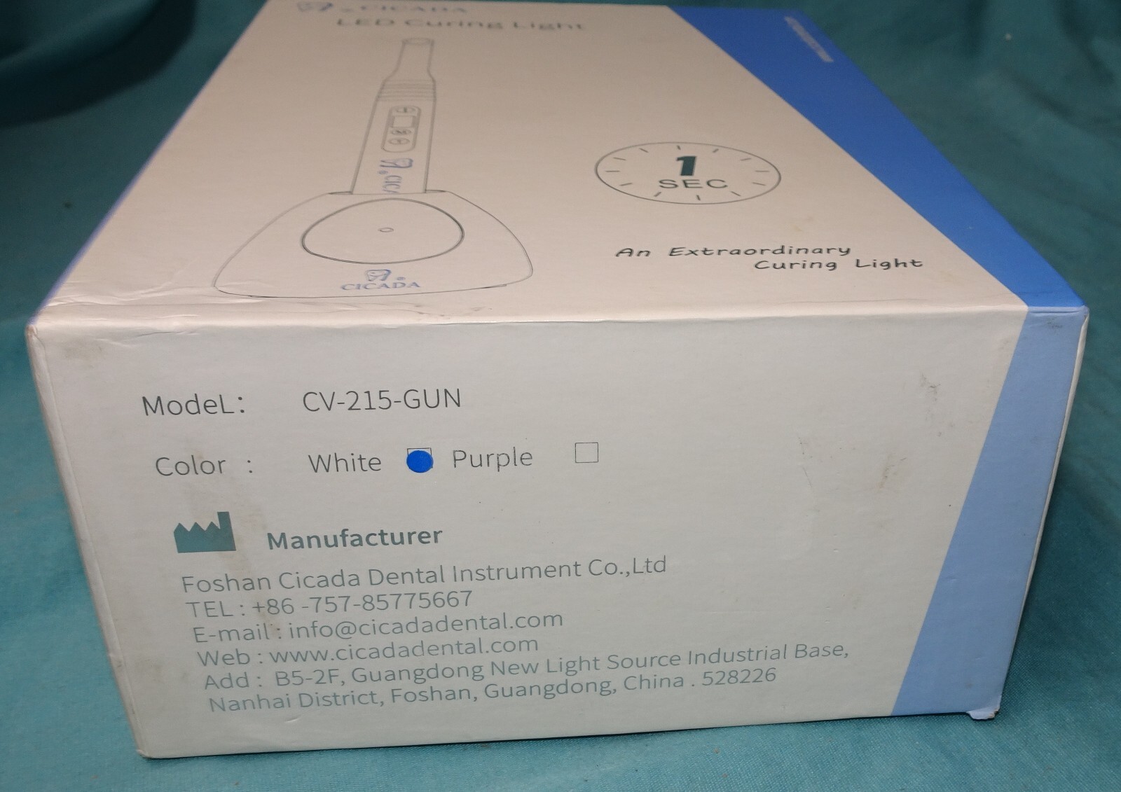 new open box = cicada led curing light cv 215 gun