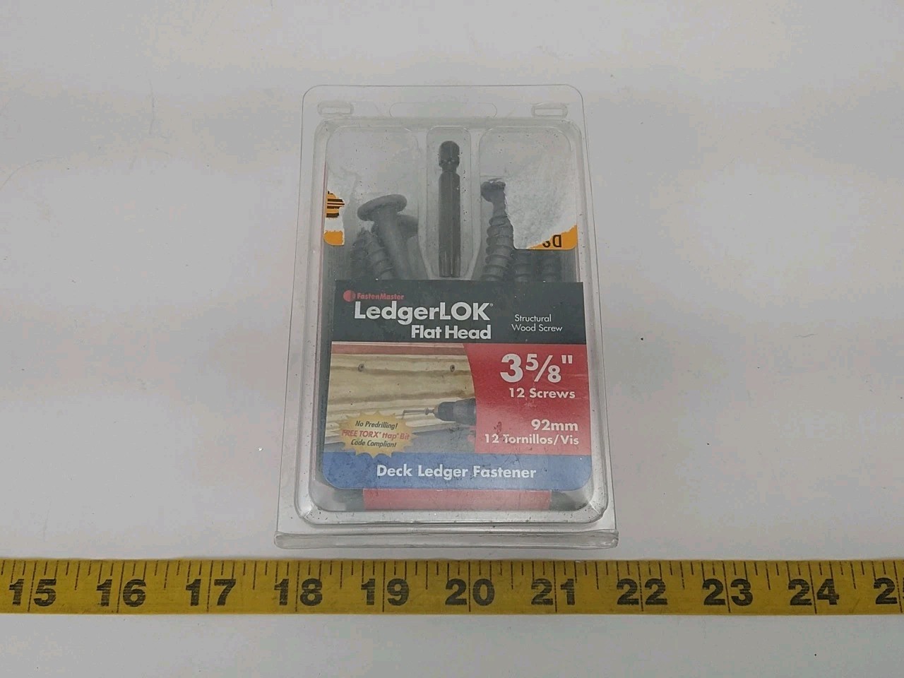 LedgerLok 3-5/8″ Structural Flathead Wood Screw by Fastenmaster (12 Count)