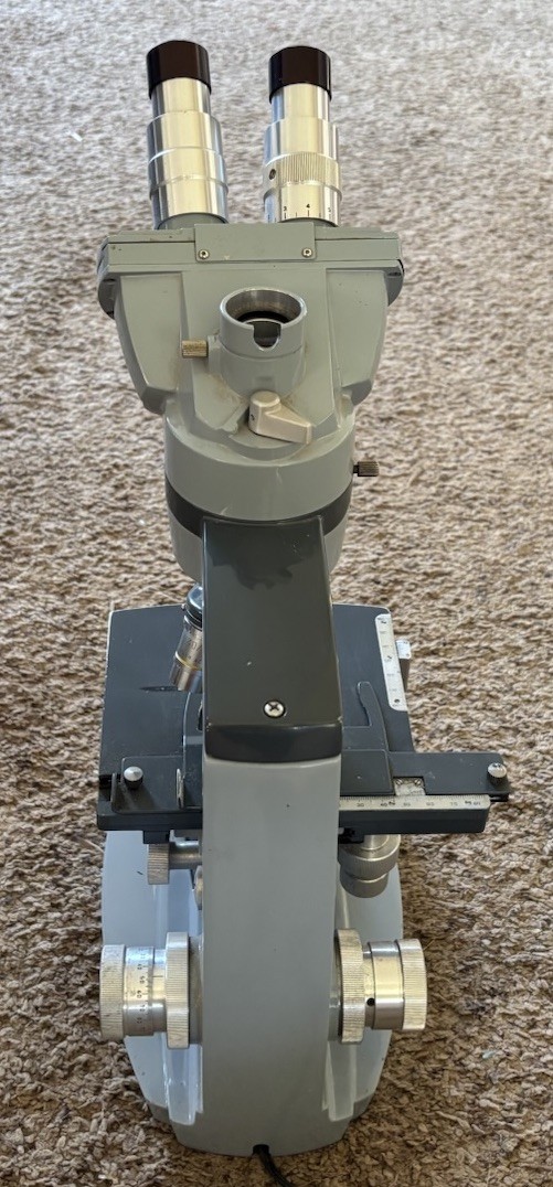 Vintage AO American Optical Spencer 1036A Illuminator Microscope 4x 10x 40x 100x