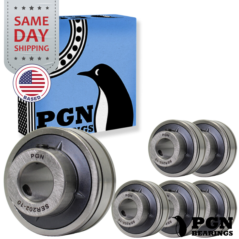 (6) SER202-10 – 5/8″ Bore – Insert Ball Bearing – ER10 ER202-10