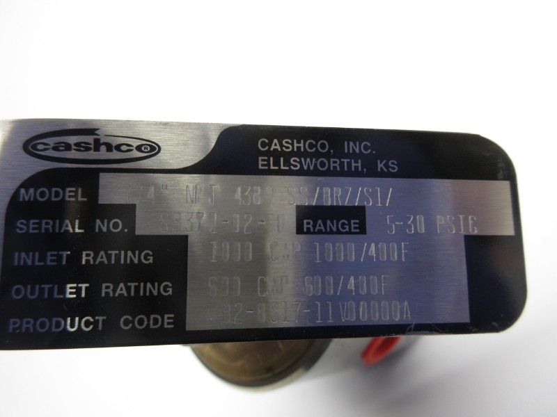 CASHCO 4381SS/BRZ/S1 5-30PSI 1/4″ NSNP