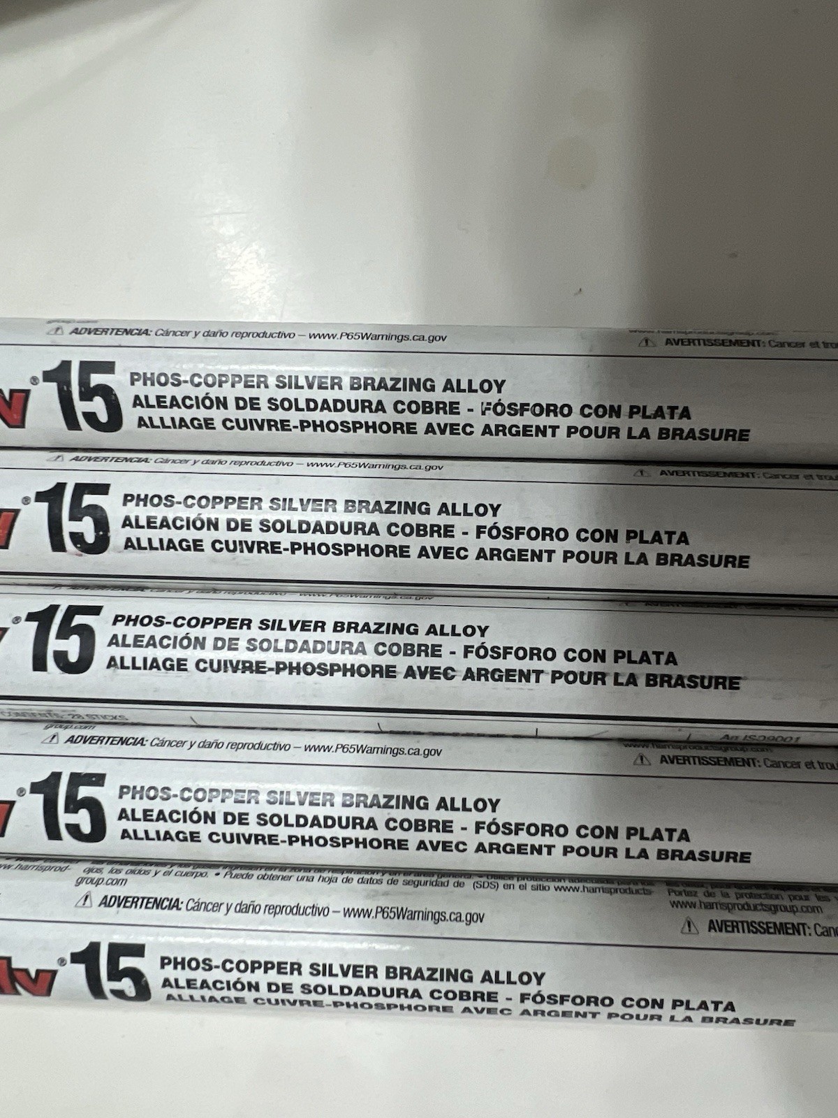 Harris Stay-Silv 15 Phos-Copper Silver Brazing Rod AWS A5.8 BCuP-5 MPN