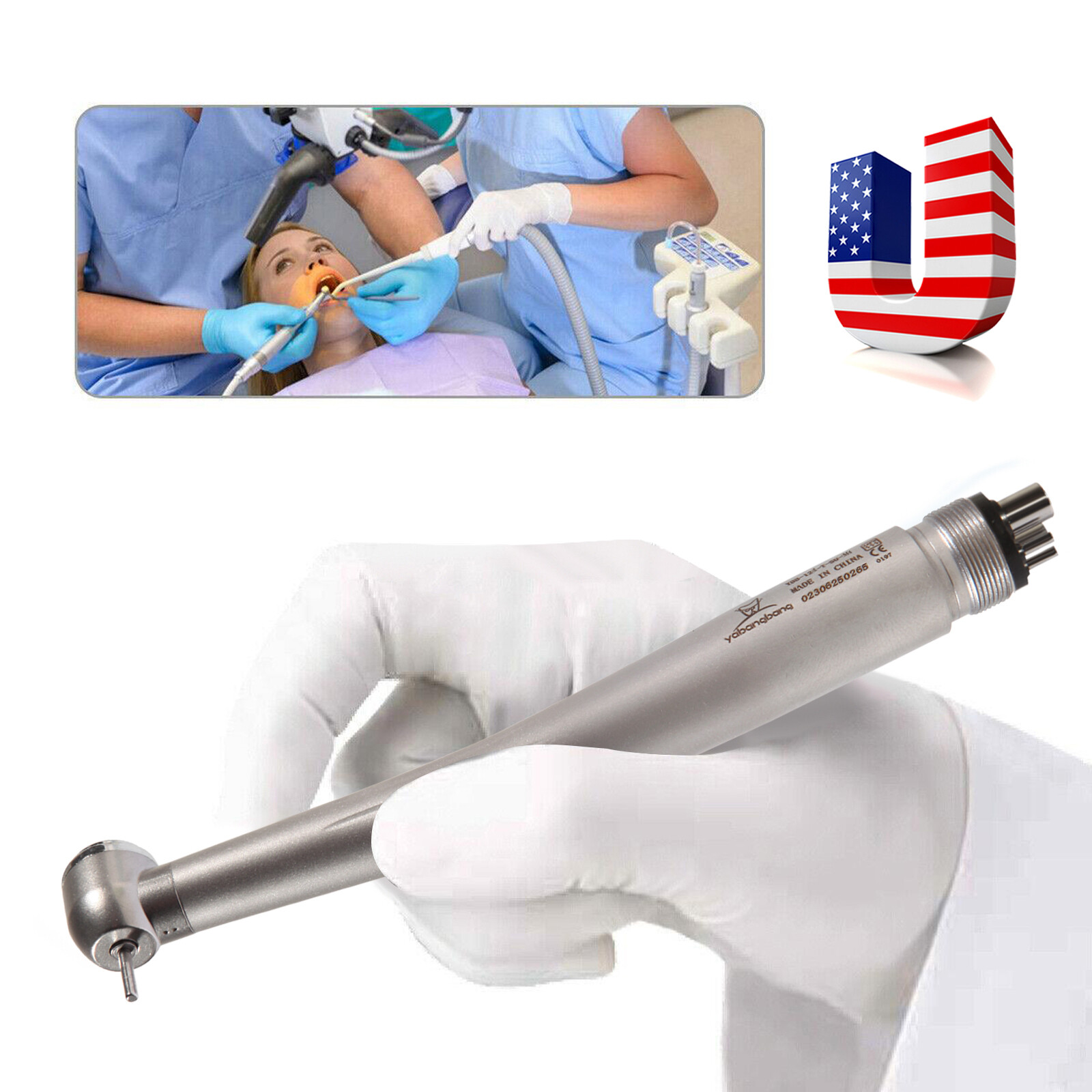 Dental High Speed Handpiece 4Holes Large Head Turbine Fit NSK PANA MAX YDA4