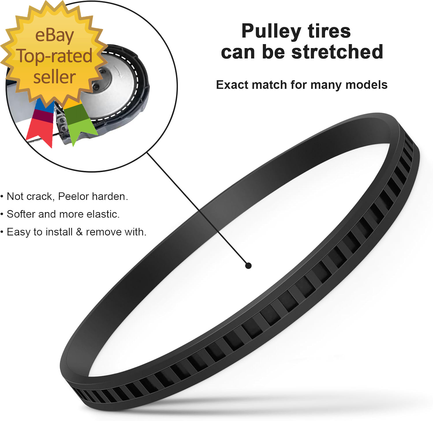 2 Pack Blade Pulley Tires Replacement for Bandsaw Part Deep Cutting Blades 6230