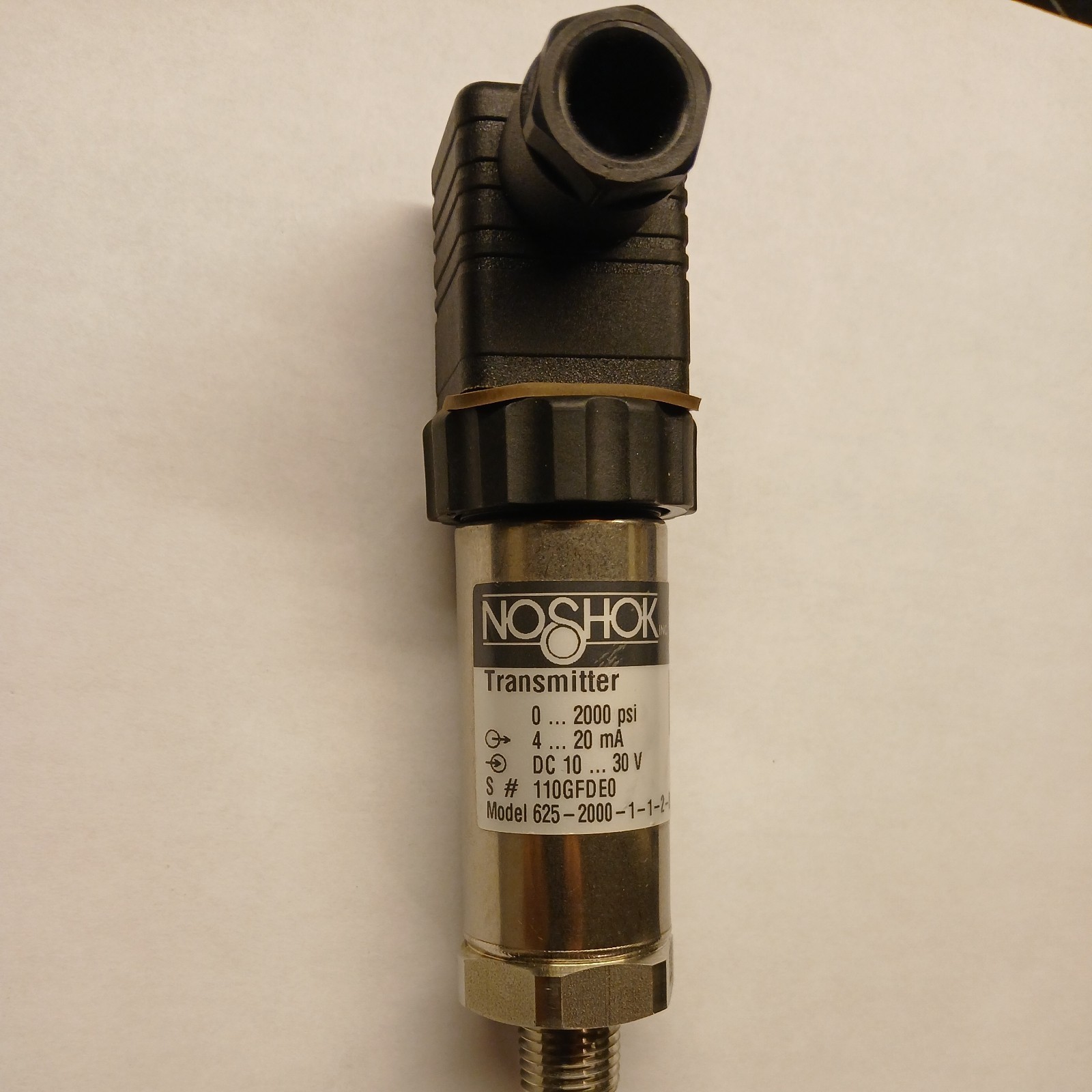 NOSHOK MODEL 625-2000-1-1-2-8 TRANSMITTER – NIB 2000psi #110GFDE0 Pressure Trans