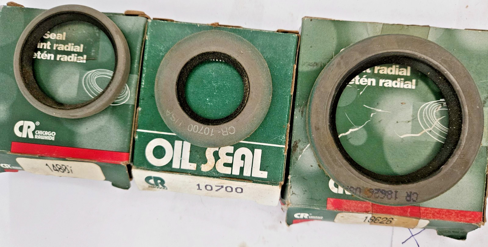 Chicago Rawhide 18626, 10700, 14807 Oil Seals (Lot of 3)