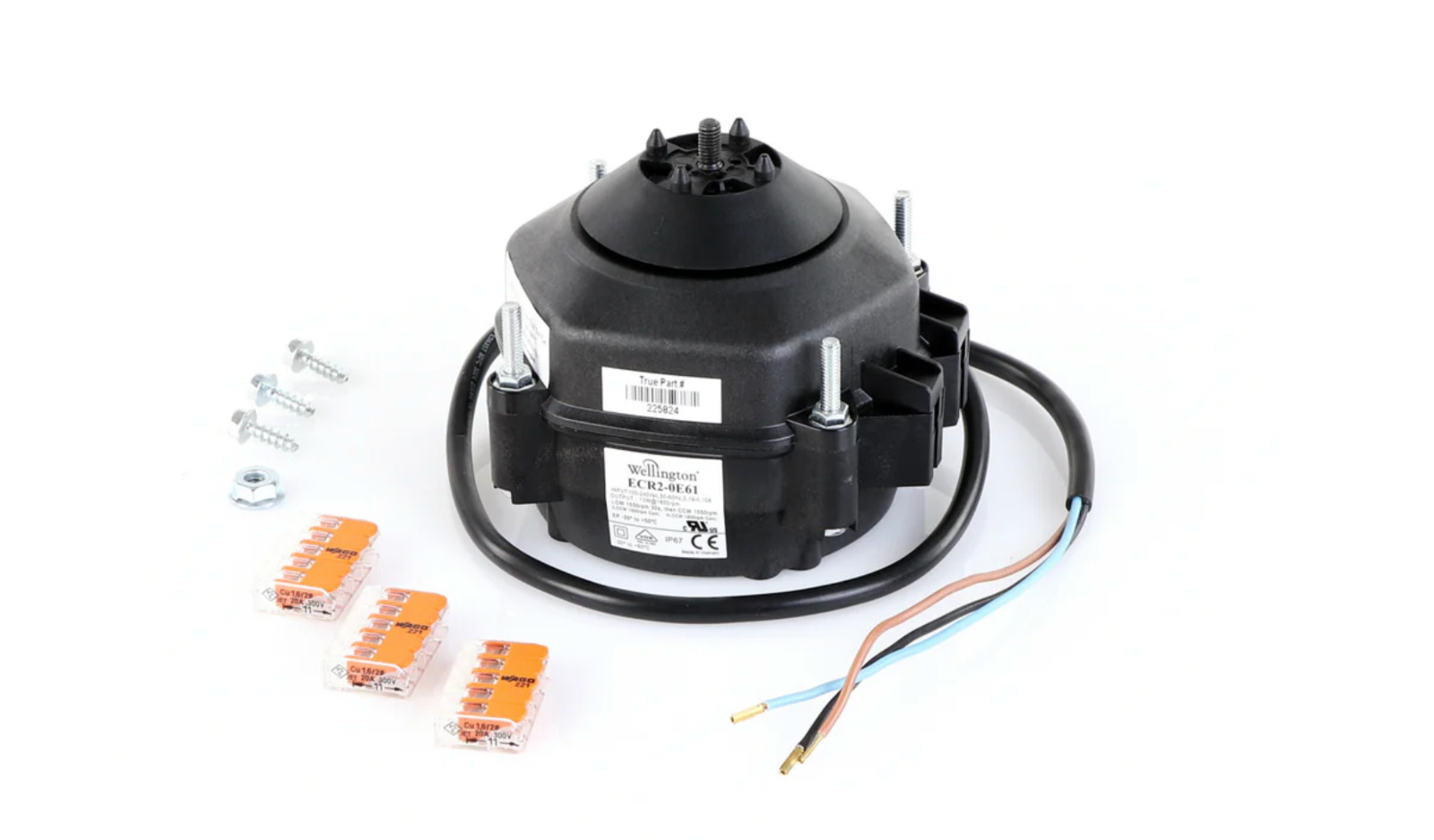 True 836283 OEM Fan Motor Kit, 100-240 Volt, 50/60HZ, 1800 Watt
