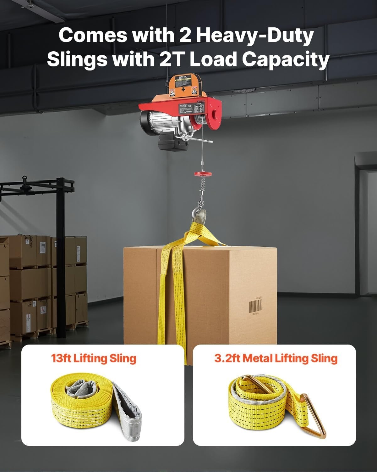with Remote Control, 1320LBS Electric Winch, 110V with 14ft Wired Control for…