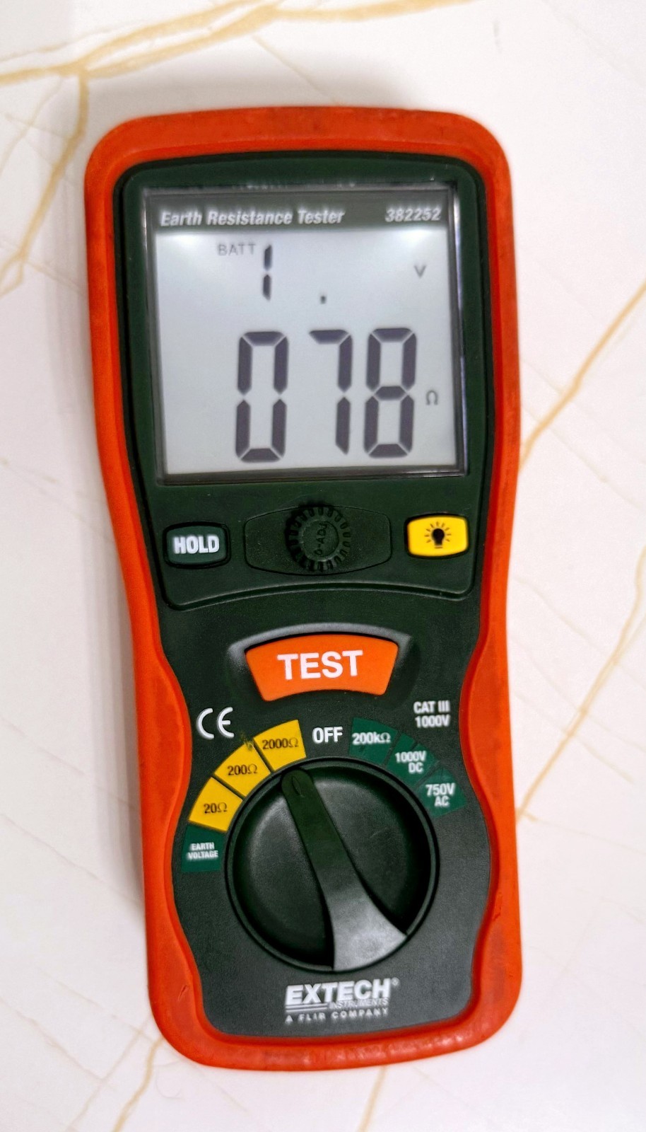 Exteche Earth Resistance Ground Tester