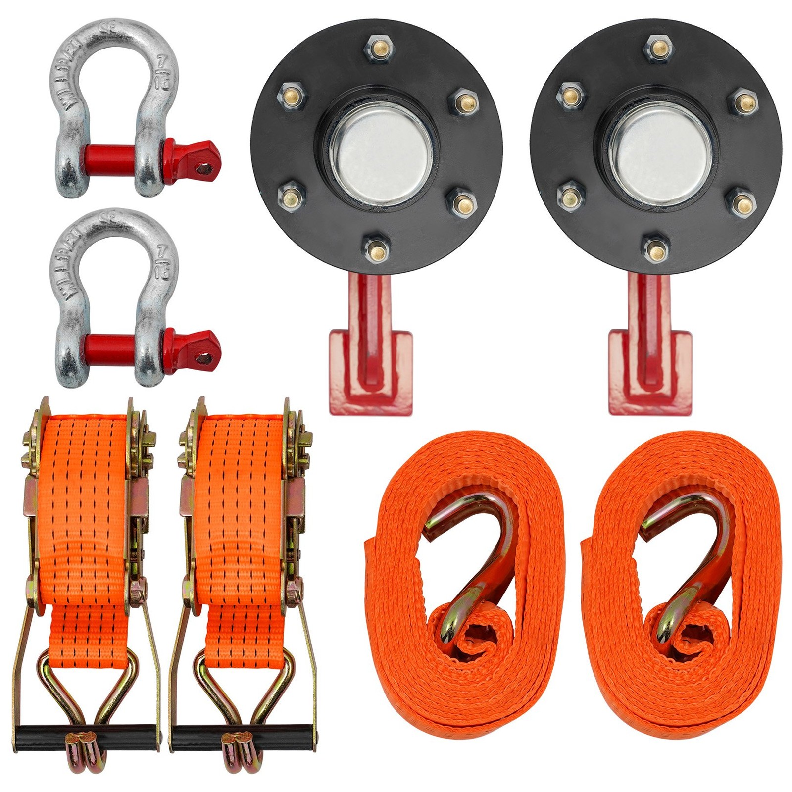 2-Pack 8800lbs Shipping Container Wheels，6×5.5 Lug，Heavy-Duty Container Axles
