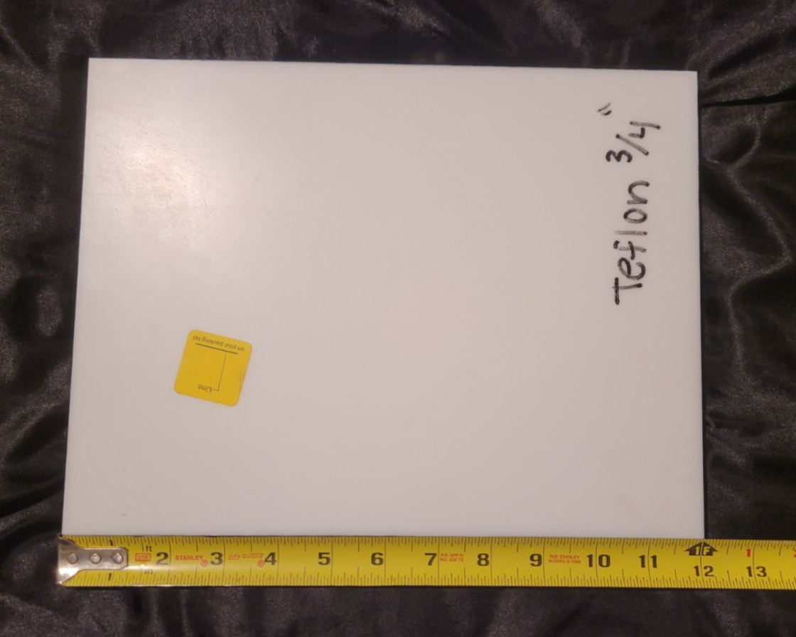 Teflon 3/4 x 9 1/8 x 12″ ( .750 x 9.125 x 12.000) INV#X-98