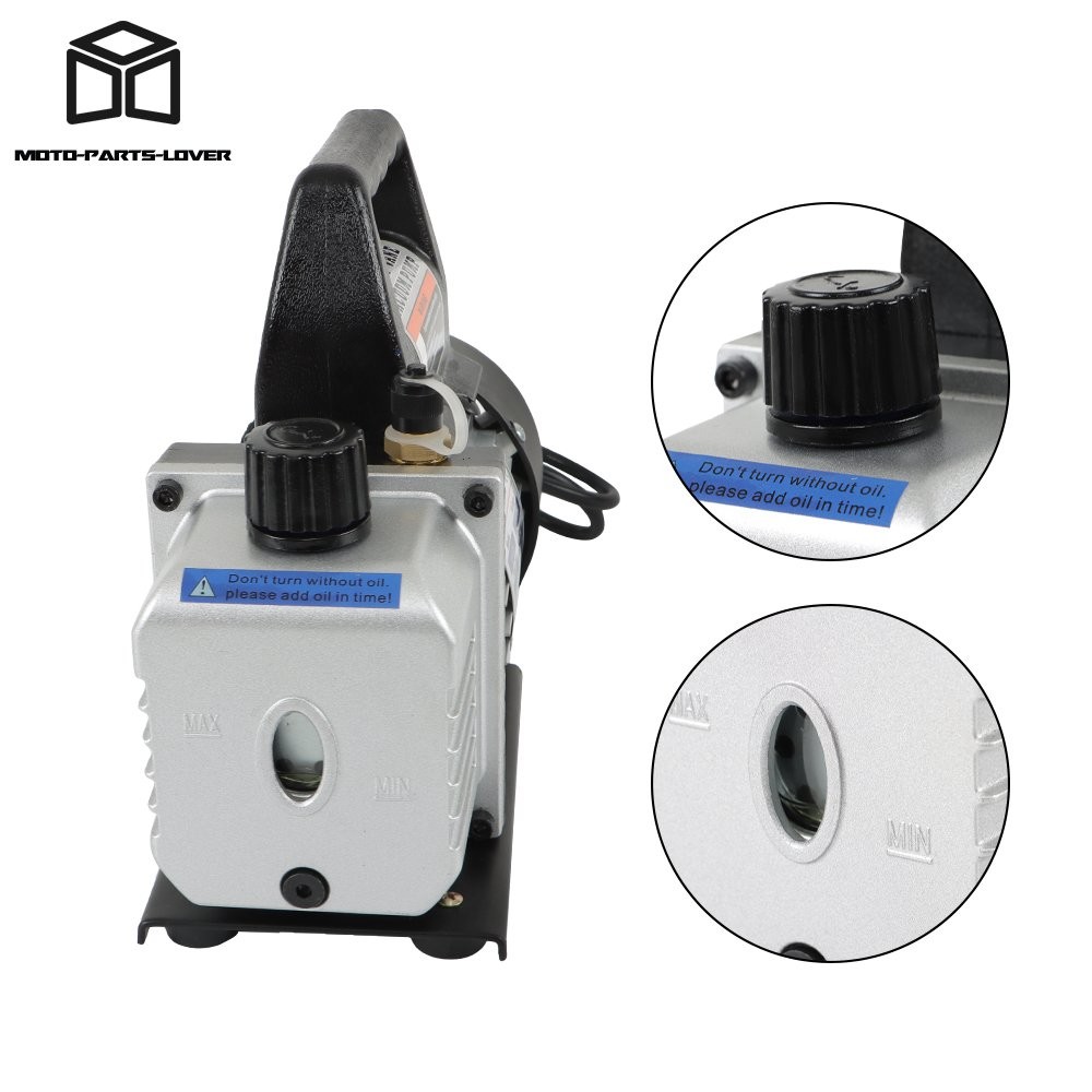 3 CFM 110V / 60HZ AC Manifold Gauge Set Air Vacuum Pump HVAC & R134A Kit