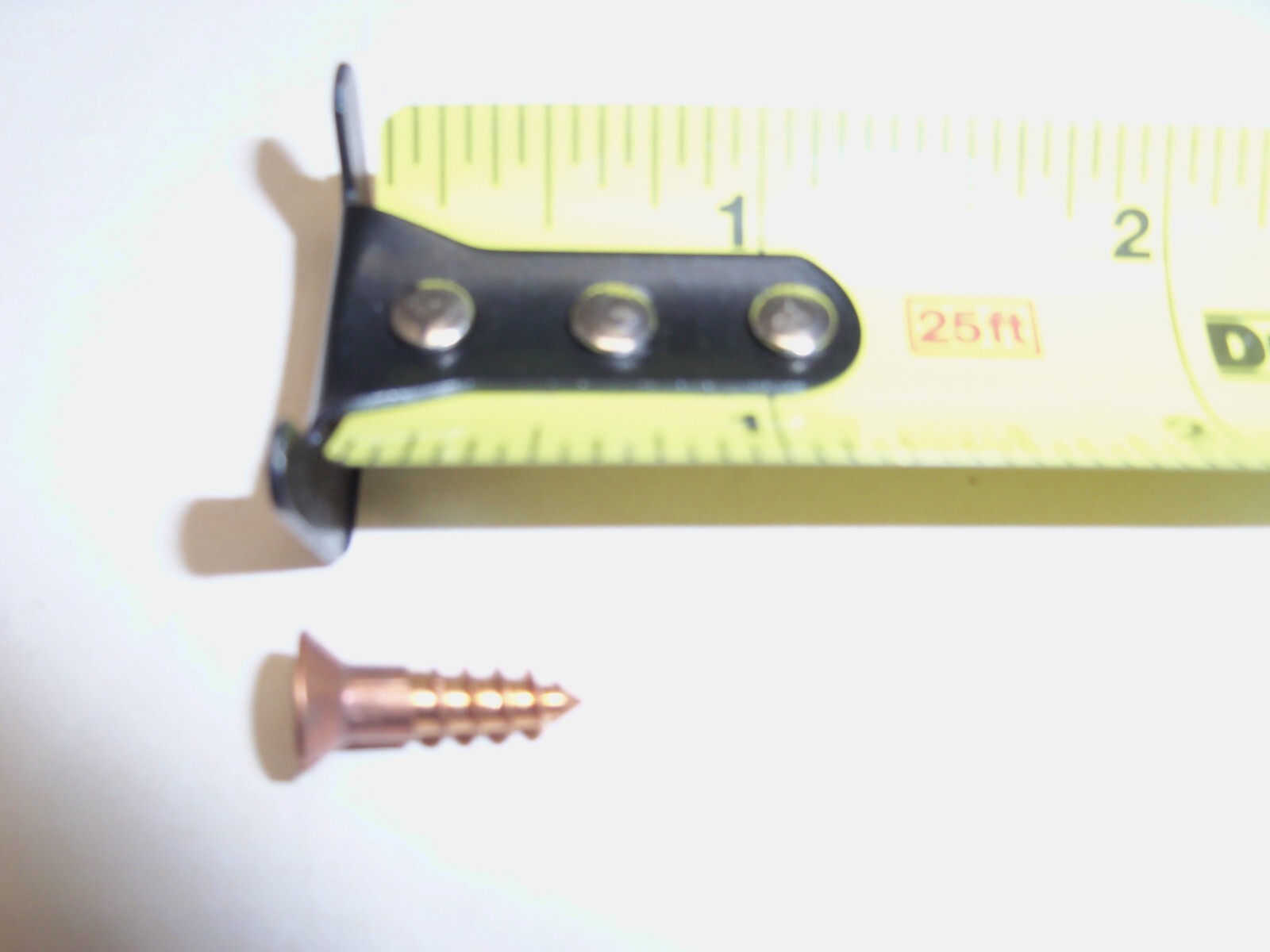 #8 X 5/8″ Silicon Bronze Slotted Flat Head Wood Screw VINTAGE Made in USA Qty 25