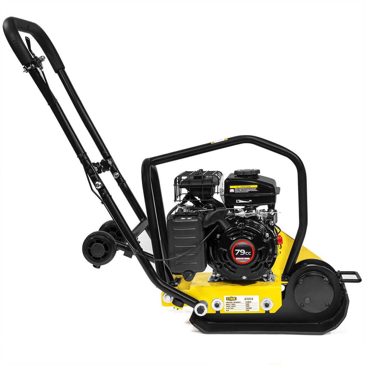 Stark USA 2HP Walk Behind 5200VPM Plate Compactor 79cc 2000lb Force Construction