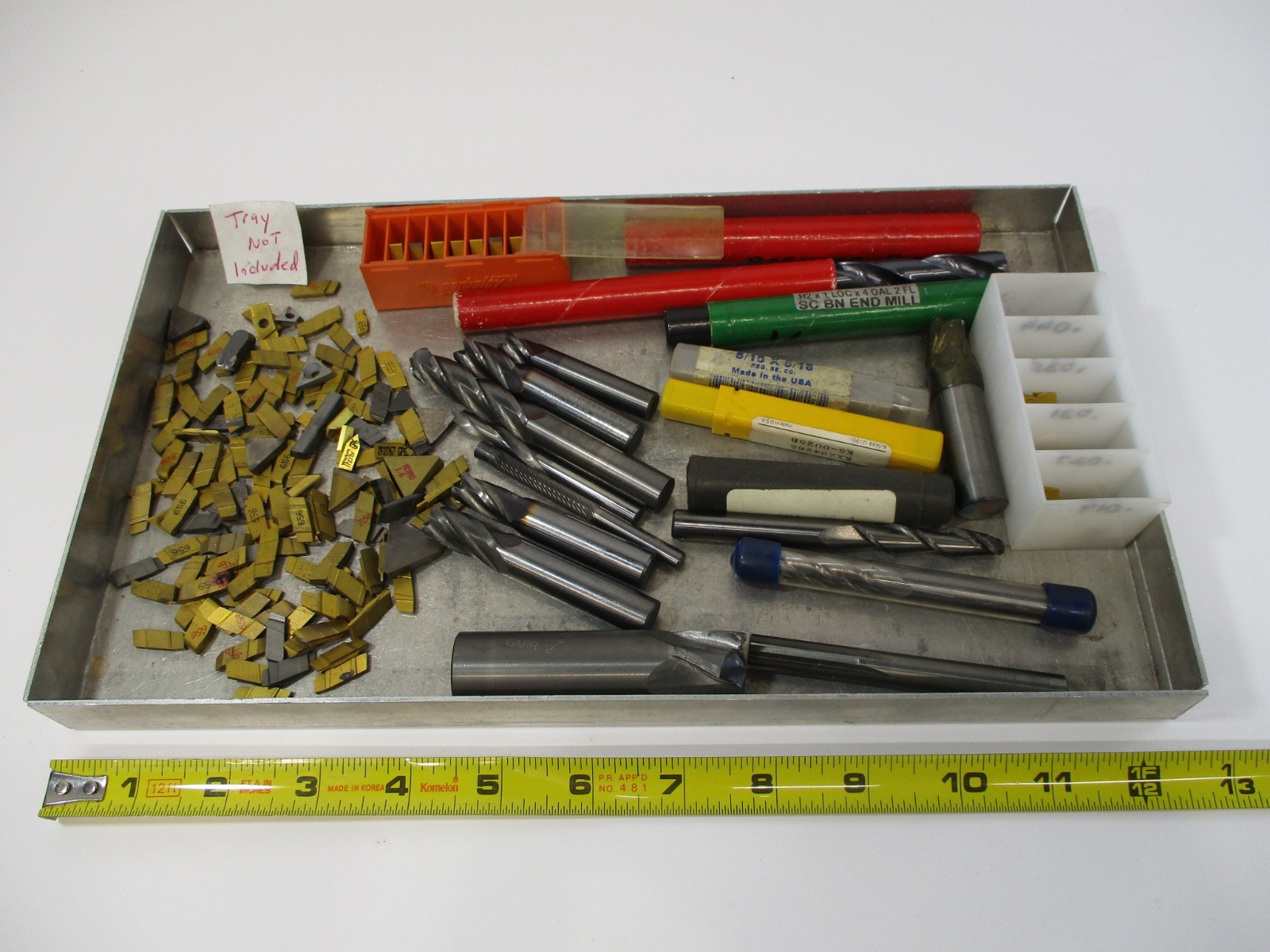 5 POUNDS + of CARBIDE Tungsten Usable & Scrap Inserts, Endmills, Drills MORE 5#