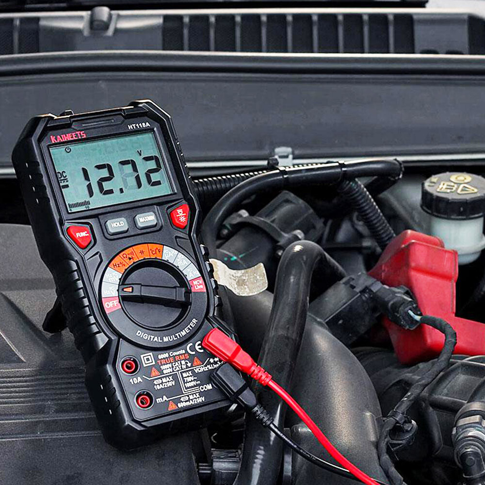 KAIWEETS Digital Multimeter TRMS Voltmeter,Auto-Ranging,6000 Counts,Accurately