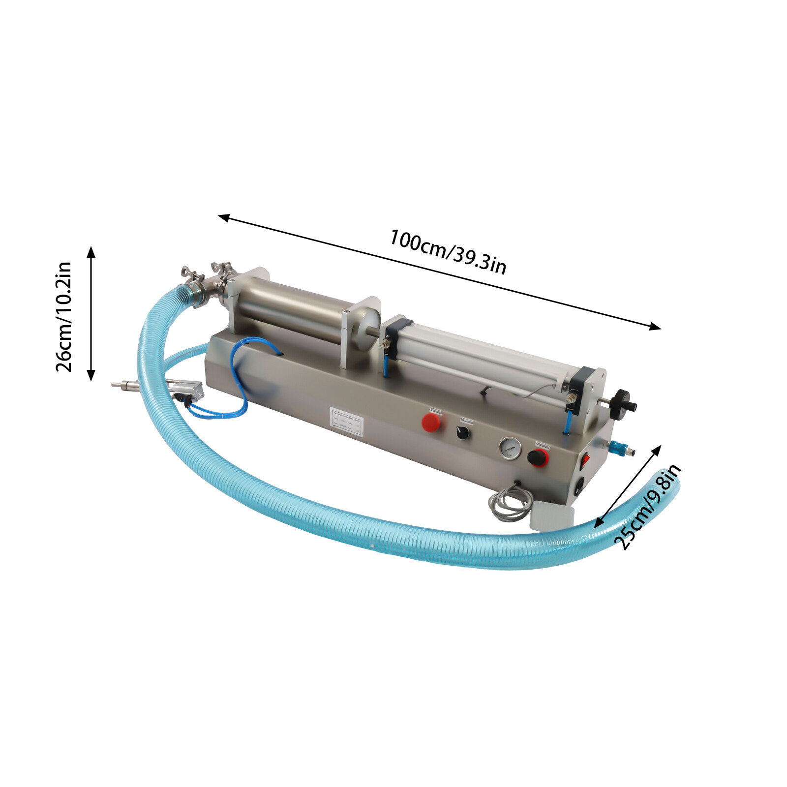 Pneumatic Horizontal Liquid Filling Machine Piston Pneumatic Filler 300ml-2500ml