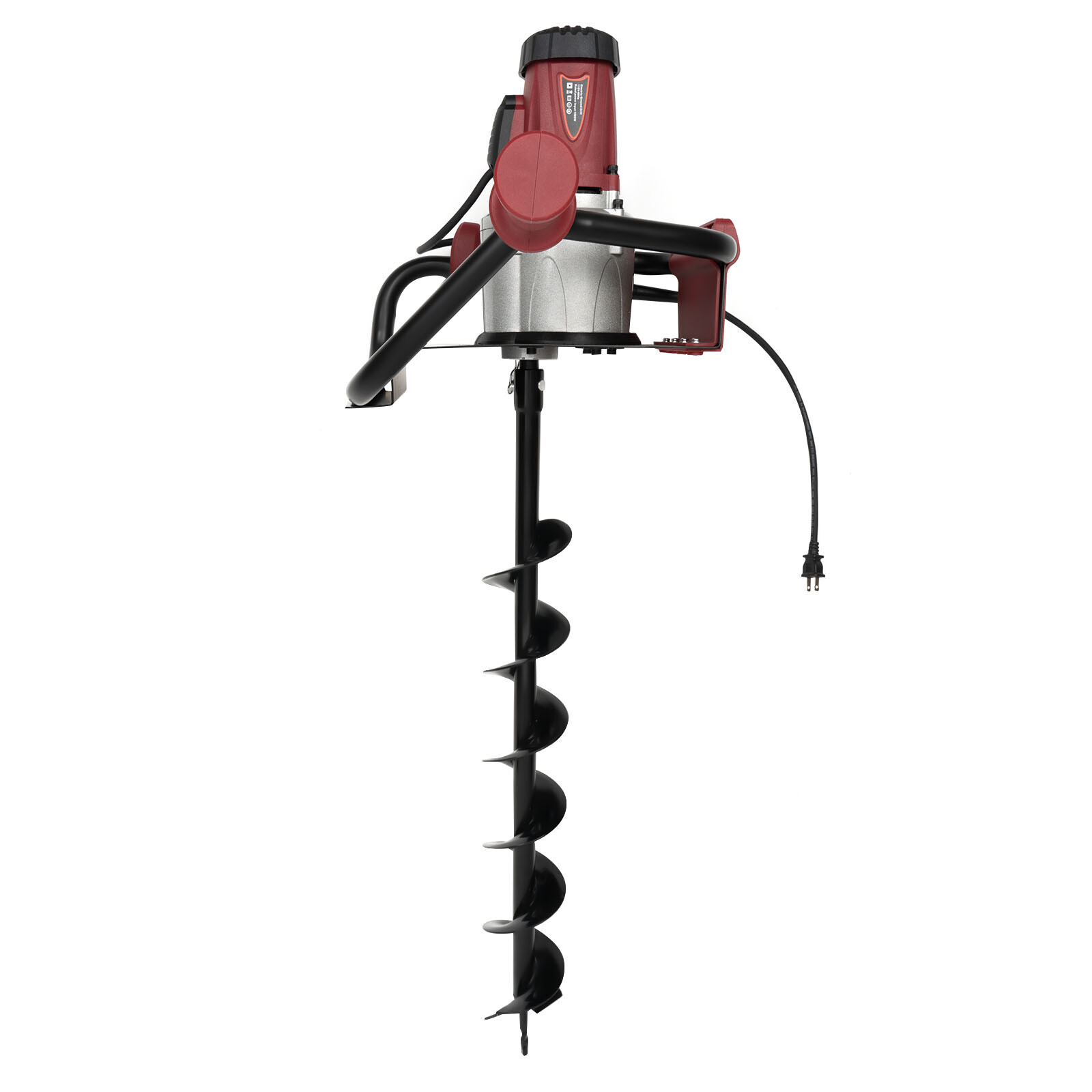 1.6HP 200rpm Powerful Electric Corded Digger Post Hole Auger 2 Drill Bit 1500W