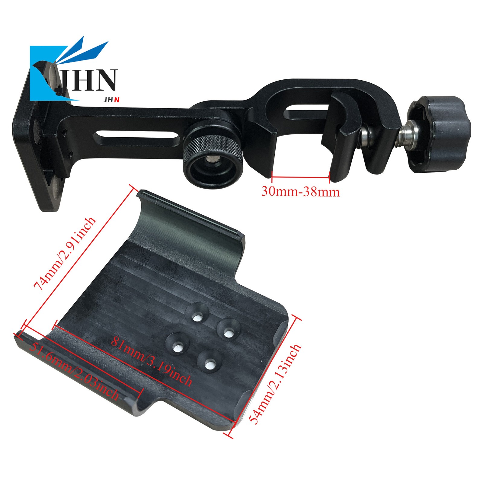 Handheld Bracket Pole Mount for Trimble TDC6 MM6 Magnetic Plate & Clamp