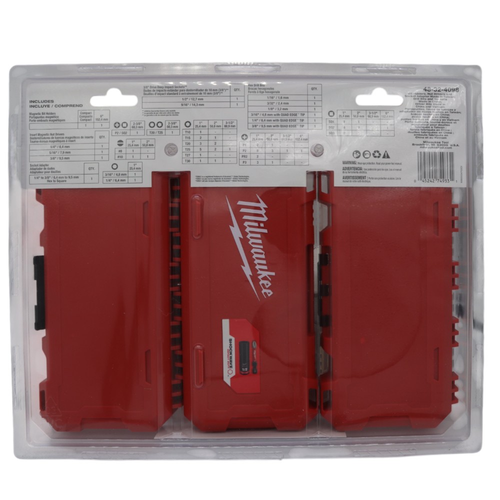 Milwaukee 48-32-4098 Impact Duty Drill, Drive & Fasten Set