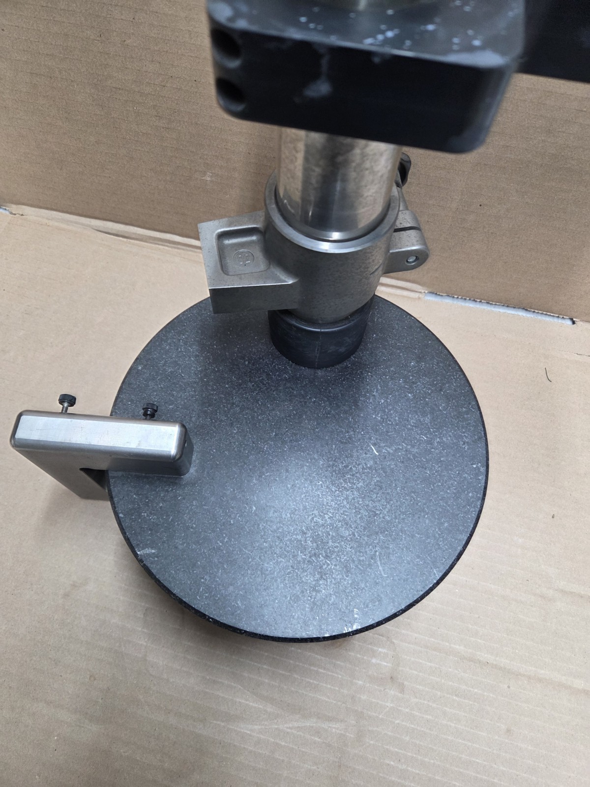 Heidenhain 244 154-01 MS 200 Gauge Stand, ø10in Base, ø3in x 10in Column
