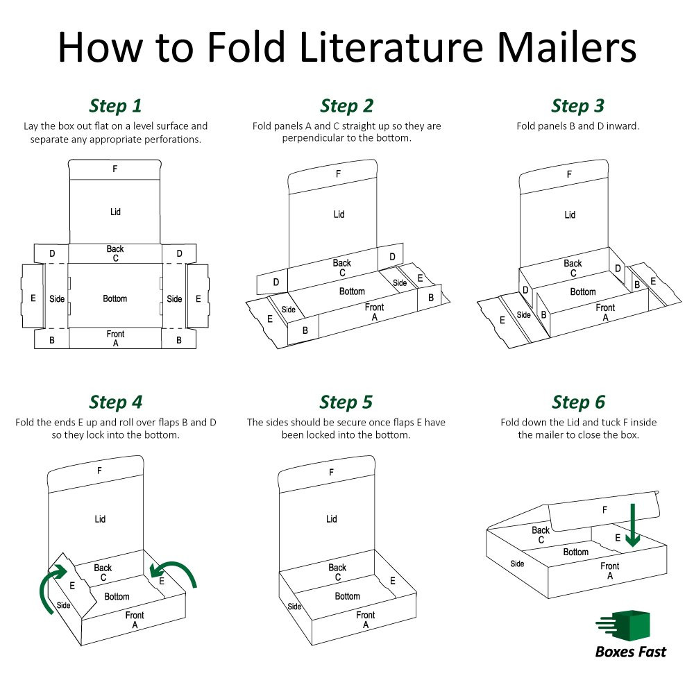 BFM1182K Corrugated Cardboard Literature Mailers, 11 1/8 X 8 3/4 X 2 Inches, Tuc