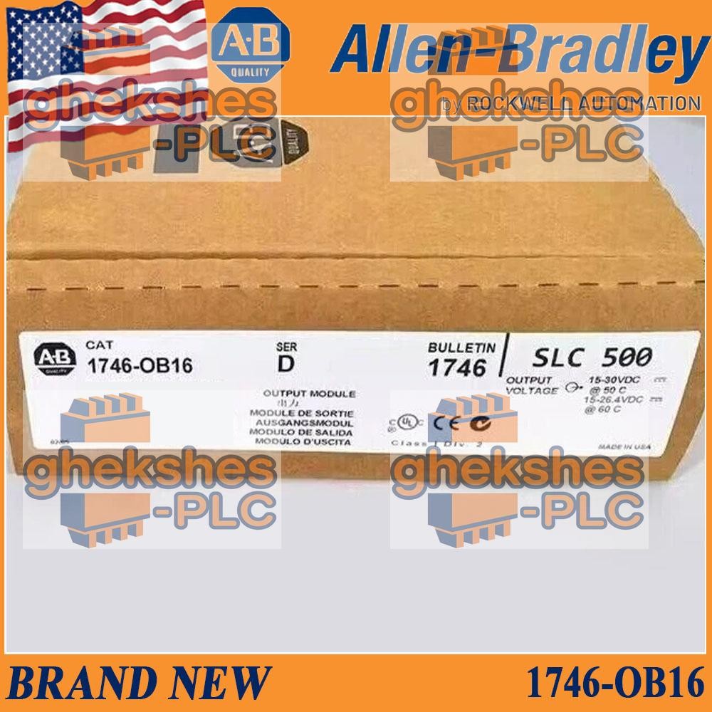 New NEW PLC 1746-OB16 SER D CAT /D SLC 500 PLC Output Module Same Day Ship