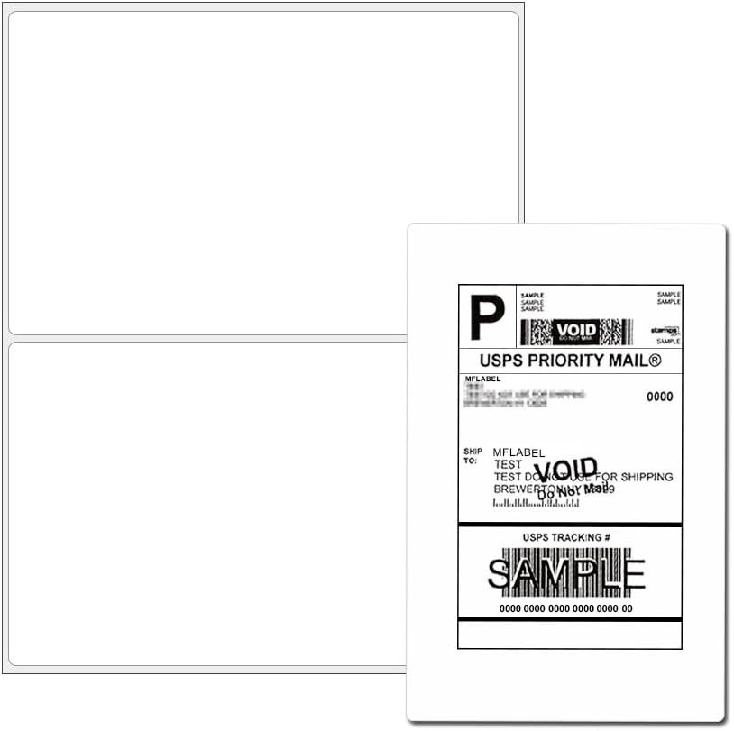 Versatile 200 Count Rounded Corner Shipping Labels – For Laser & Inkjet Use