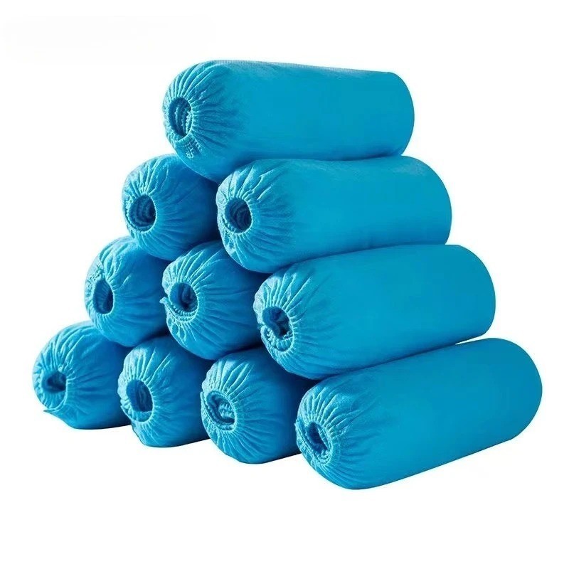 Disposable Non-Slip Shoe Covers (1000 Pairs) Blue Extra Large Non-Woven Durable