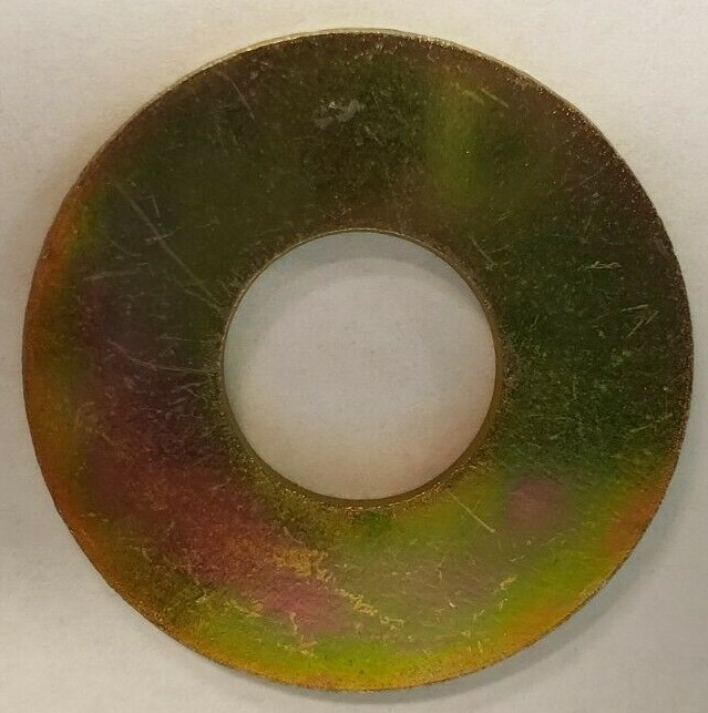 1″ USS Flat Washers Thru-Hardened Yellow Zinc