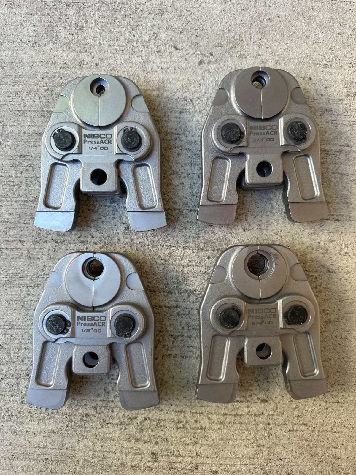 Dewalt Nibco Compact Press ACR HVAC Jaws 1/4 3/8 1/2 & 5/8”