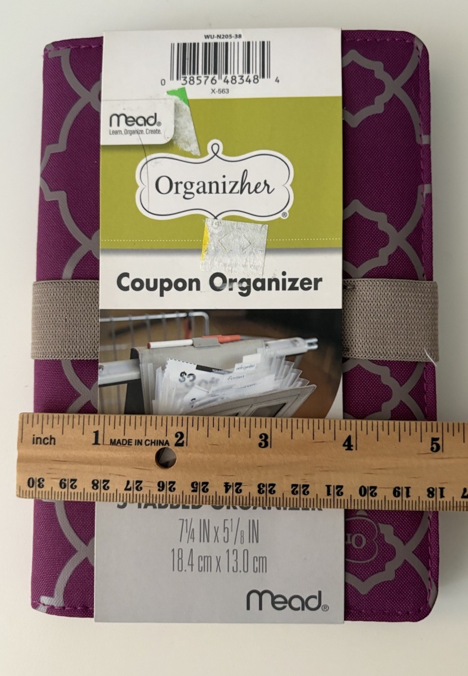 Mead OrganizHer Coupon Organizer 5 Tabbed Organizer Pen Slot ID Slot Purple New
