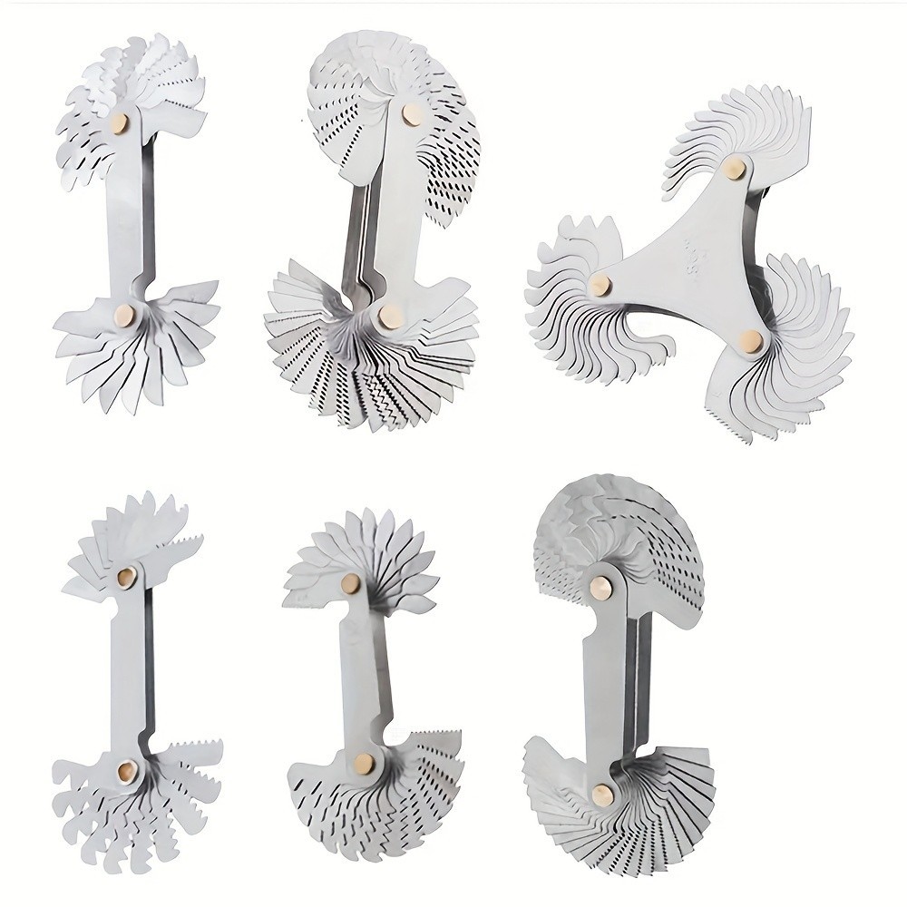 Multi-Size Thread Gauge – Metric & Imperial for Screw Thread Measurement（52pc）