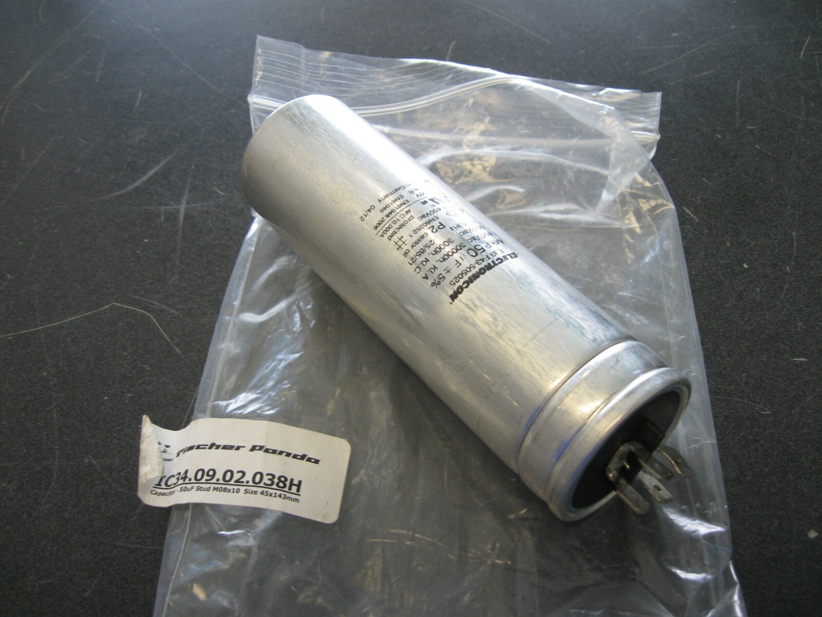 ELECTRONICON CAPACITOR E33.F43-505025 FISCHER PANDA IC34.09.02.038H JA27