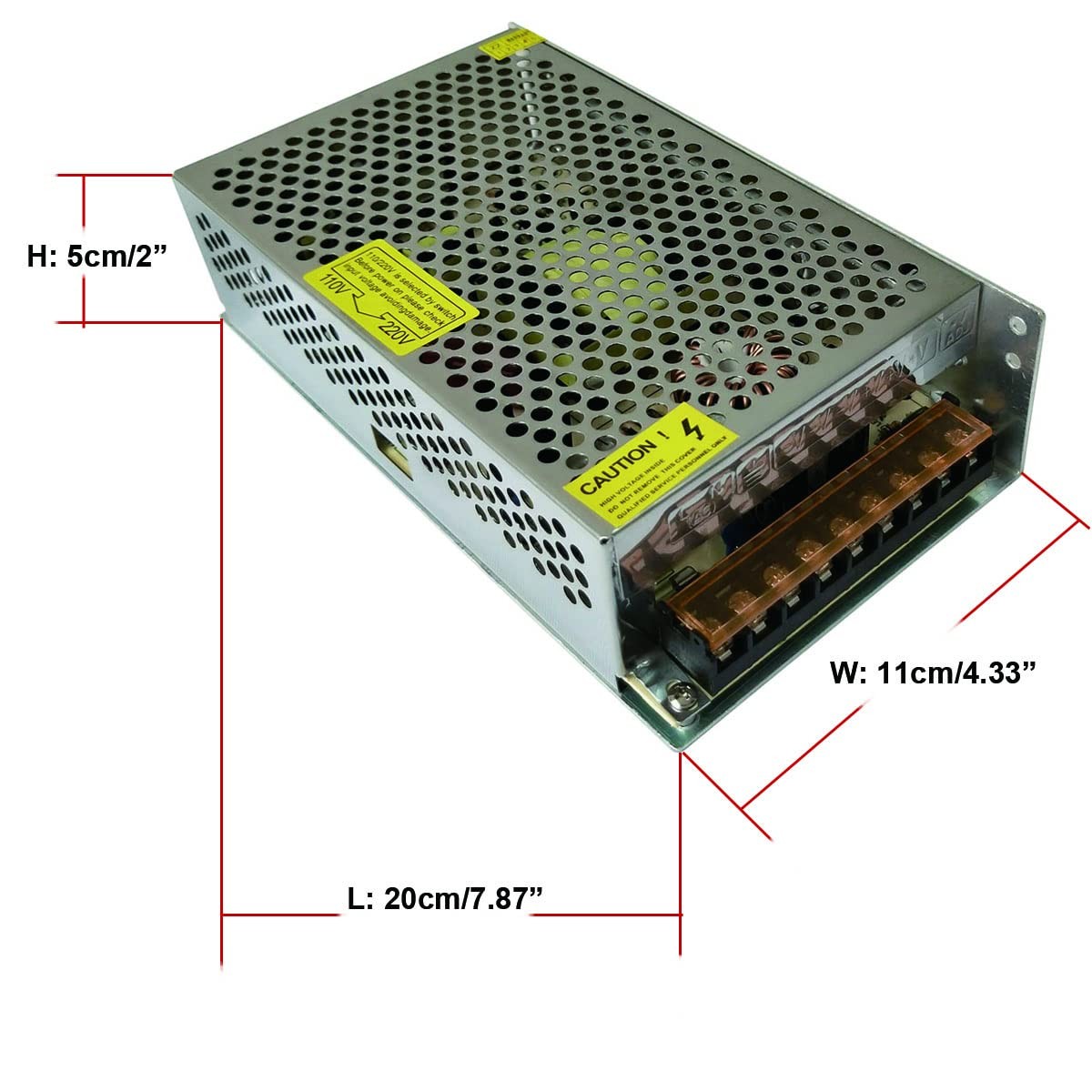 AC 110V/220V to DC 12V 20A 240W Universal Regulated Switching Power Supply Ad…
