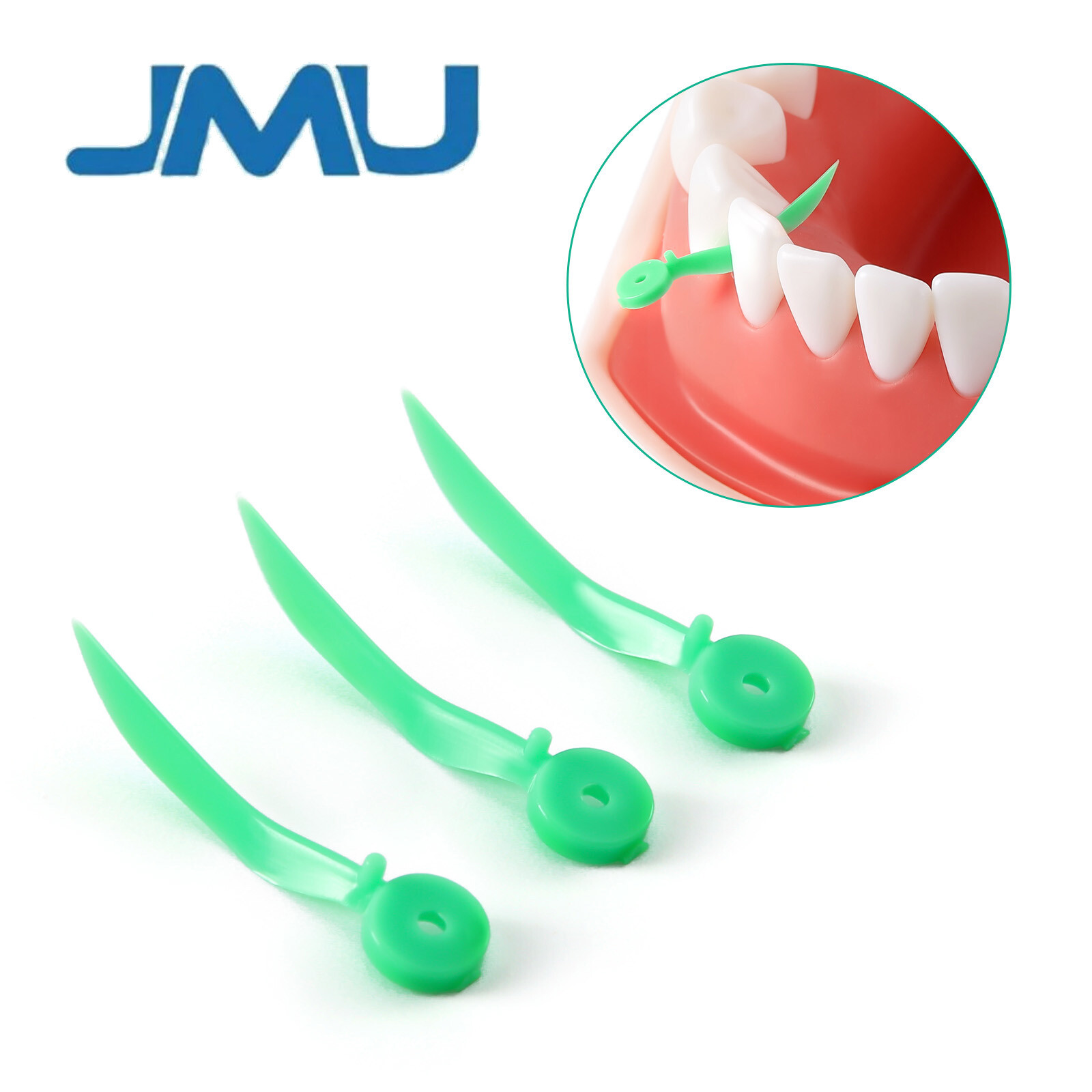 Dental Plastic Wedges Concave Design Arc Diastema Wedge w End Circular Hole
