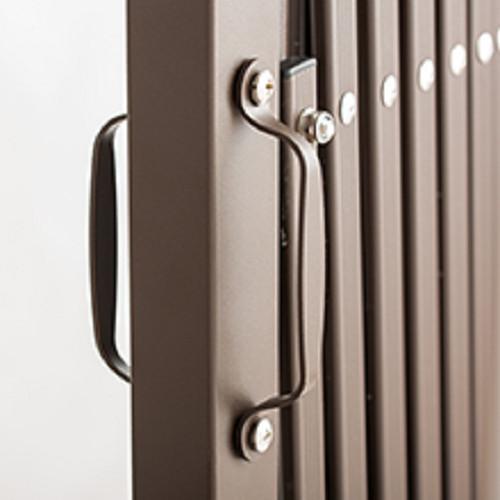 Lojok 126/201×15.2×40.6 inches Aluminum Portable Barricade Gate with Casters