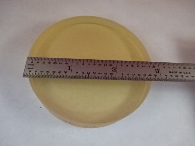 OPTICAL FLAT 3″ DIAMETER UNCOATED POLISH DULL ZERODUR LASER OPTICS AS IS #80-06