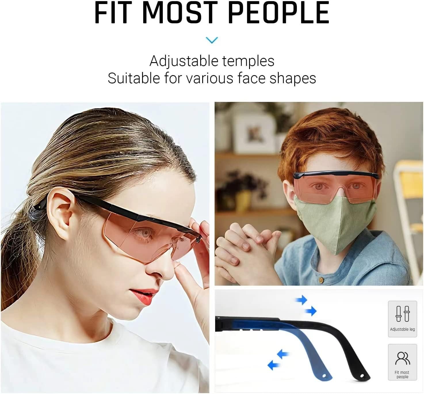 Casual ANSI Z87 Safety Glasses – Shatterproof & Blue Light Blocking Protection