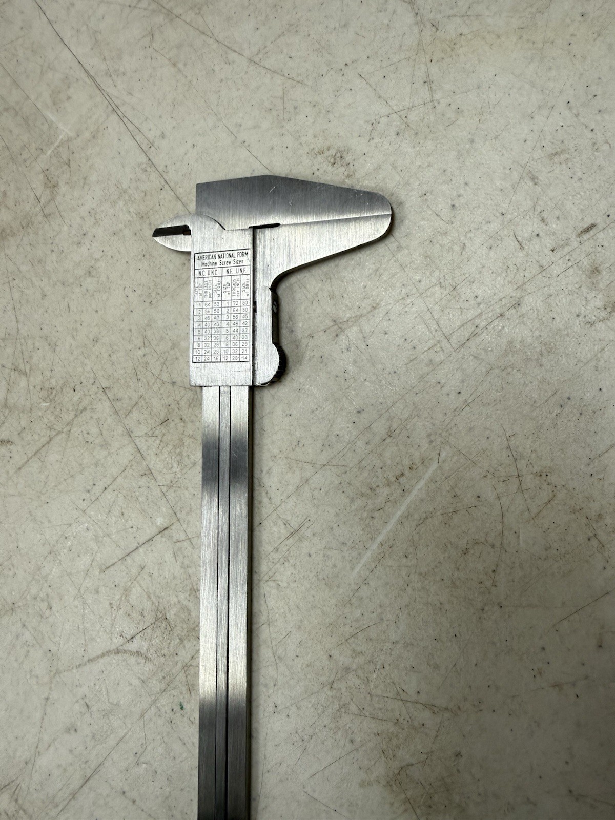 Vintage VIS Vernier Caliper Measure Gauge Tool Hardened Stainless Poland W/Case