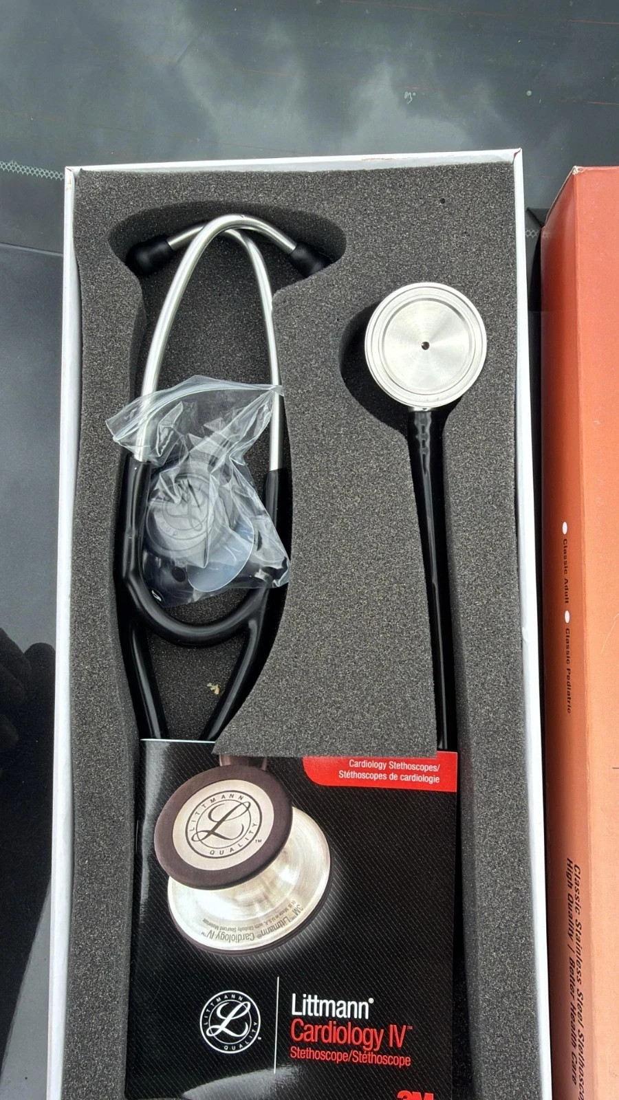 3M Littmann Cardiology IV Stethoscope 6163 27″ Black Tube Free Shipping