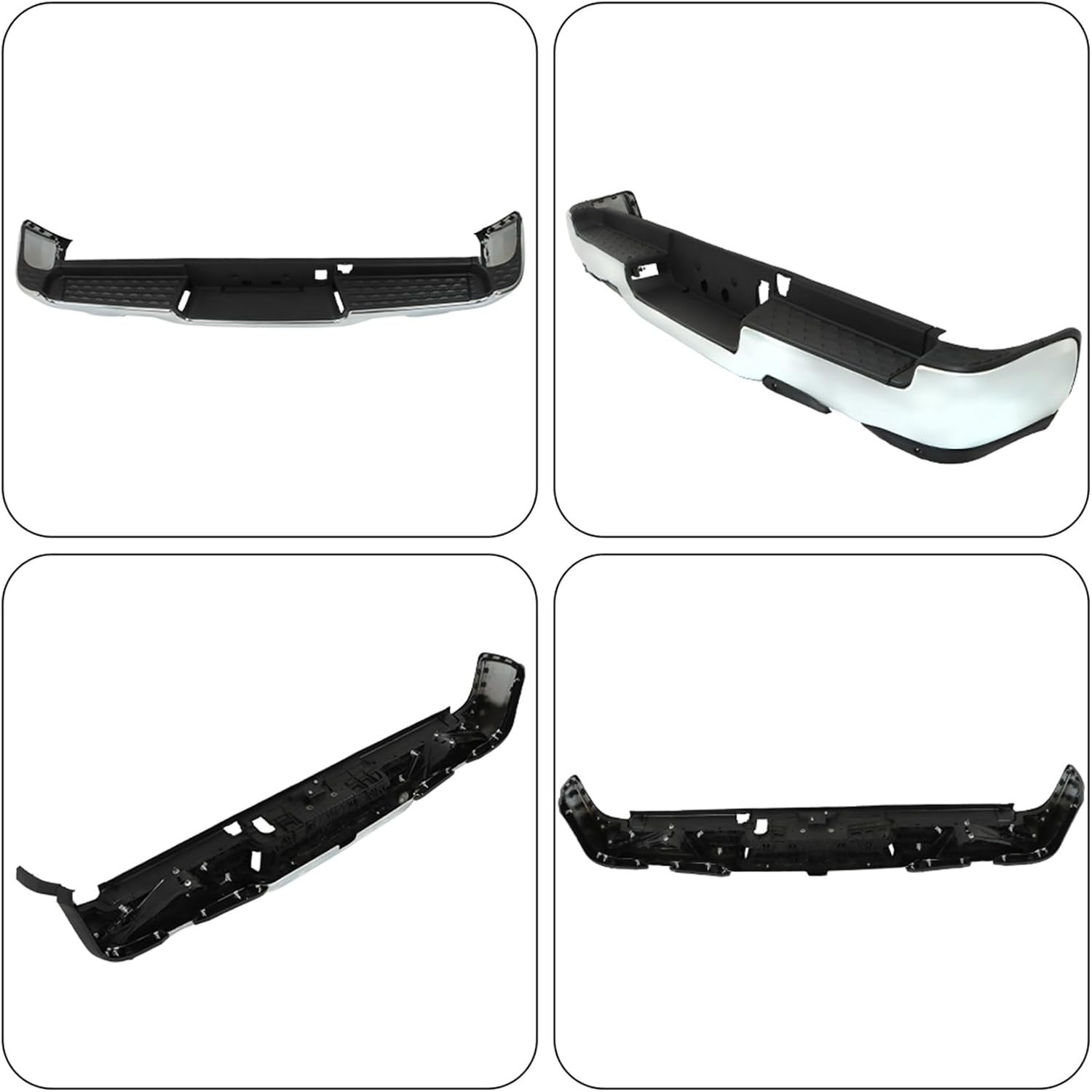 Chrome Rear Bumper for Ram 1500 2019-2022 CH1103147 w/ Park Assist Holes
