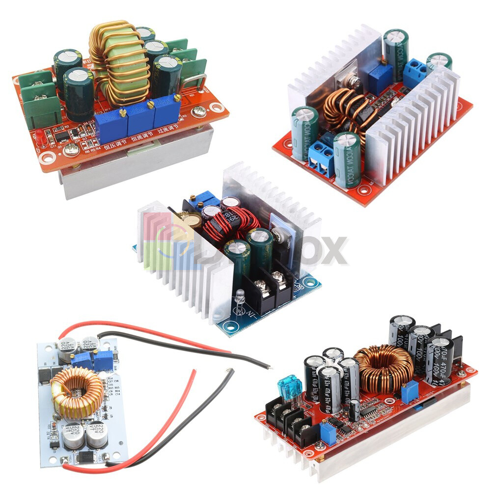10/12/15/20A DC-DC 150/250/300/400/1200W Converter Buck Boost Step-up Step-down