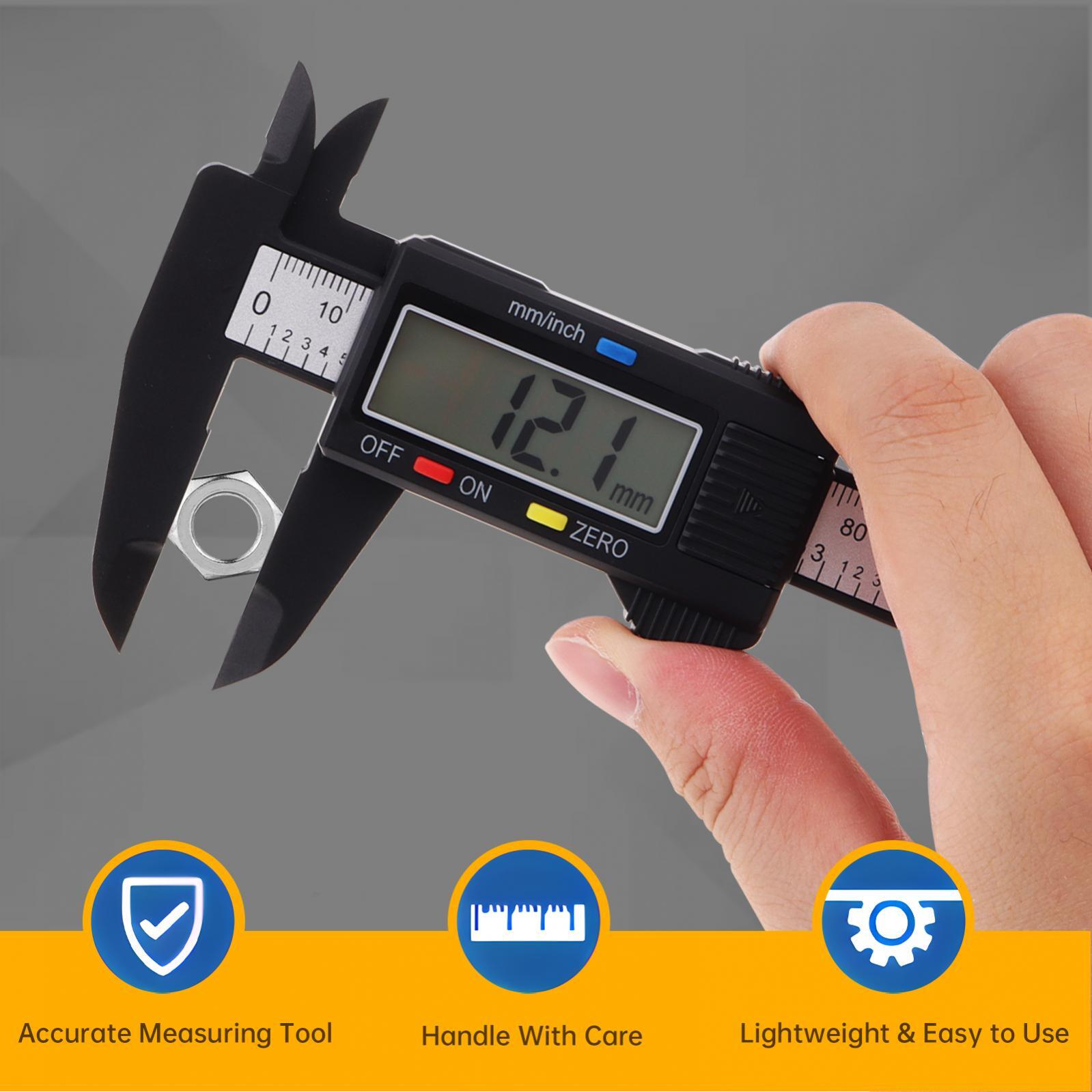 Digital Caliper, 0-6 inches Caliper with Large LCD Screen Inch and Mm Measuring