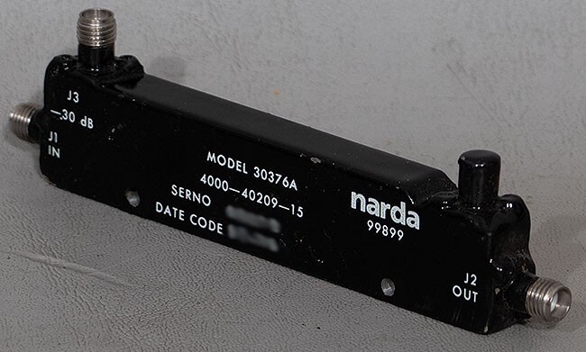 Narda-Miteq 30376A/4216-30 30 dB 0.5-8 GHz SMA Miniature RF Directional Coupler