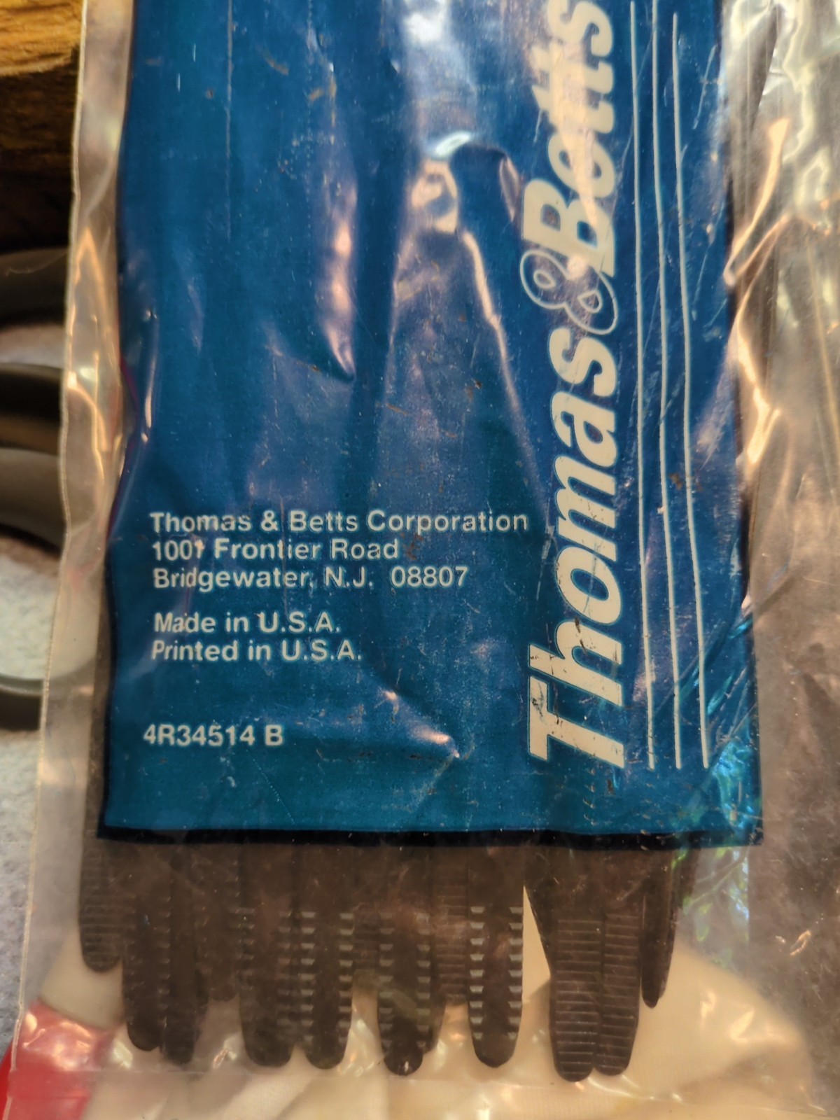 (50) Thomas & Betts Ty-Rap TY527MX 13-3/8 Inches 120lb Black Cable Ties NOS