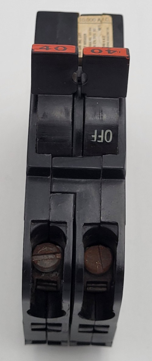 FPE NC0240 40 A 2-Pole Stab-Lok 120/240V Federal Pacific Circuit Breaker USED