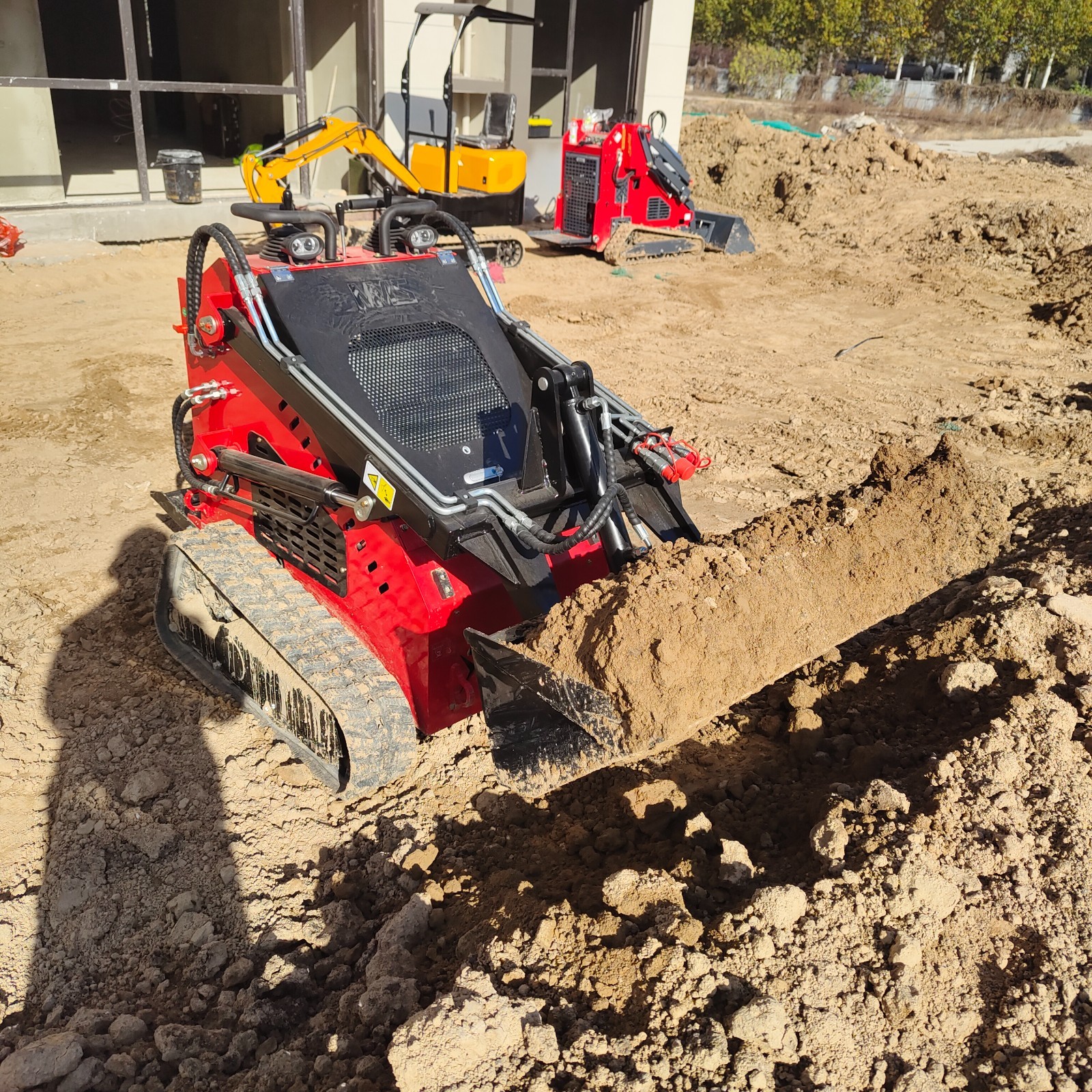 2025 13.5HP Mini Skid Steer Loader B&S Gasoline Stand-on Gas Electric Start