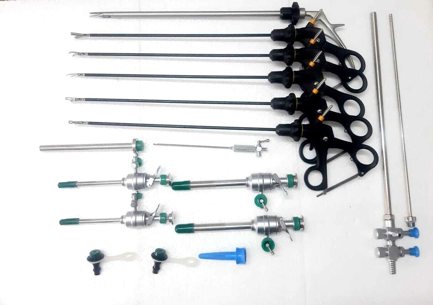 ADDLER LAPAROSCOPIC SURGERY SET LAPAROSCOPY ENDOSCOPY INSTRUMENTS 16PCS